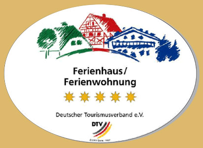 Fünf Sterne Klassifizierung vom Deutschen Tourismusverband e.V. (Bonn)